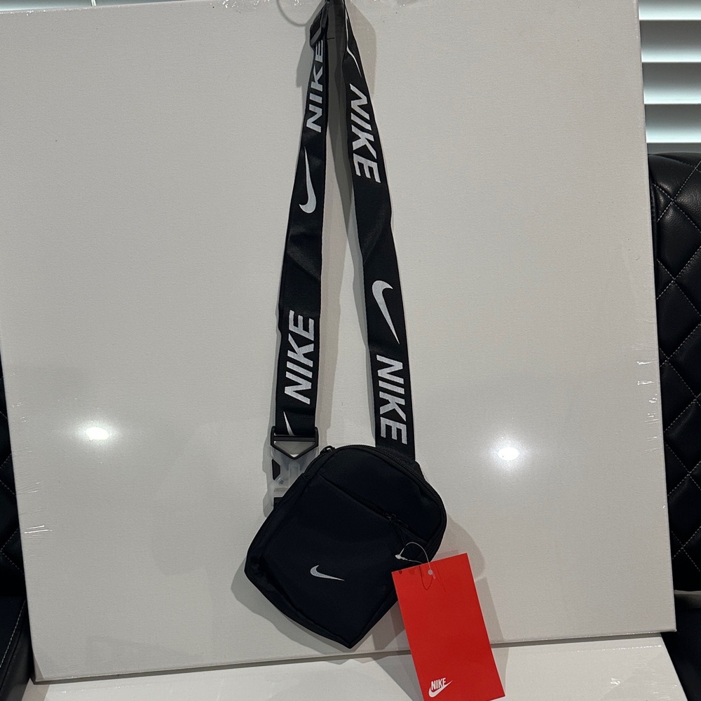 Nike Black Belt Bag with Logo Strap